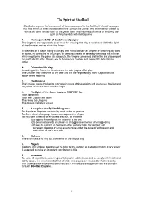 Rules of Stoolball