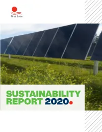 SUSTAINABILITY REPORT 2020 Table of Contents