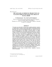The Scenario of Seedling Production on Floating Beds in Few Selected Areas of Bangladesh