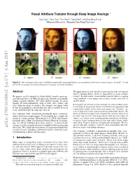 Visual Attribute Transfer Through Deep Image Analogy ∗
