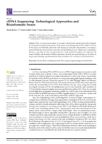 Cfdna Sequencing: Technological Approaches and Bioinformatic Issues