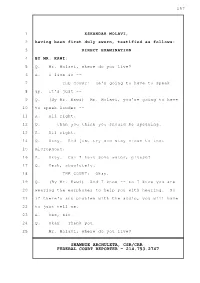 Entrapment Trial Defendant Testimony Transcript