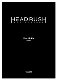 Headrush Looperboard User Guide