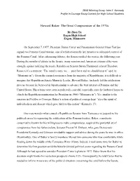 Howard Baker: the Great Compromiser of the 1970S