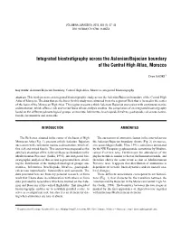 Integrated Biostratigraphy Across the Aalenian/Bajocian Boundary of the Central High Atlas, Morocco