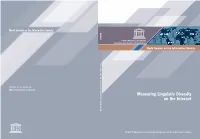 Measuring Linguistic Diversity on the Internet Measuring Linguistic Diversity on the Internet