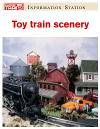 Toy Train Scenery Build a ‘Hidden Corner’