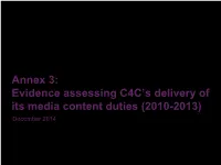 Channel 4 DEA Review