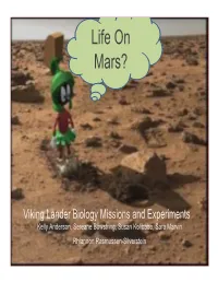 Is There Life on Mars?