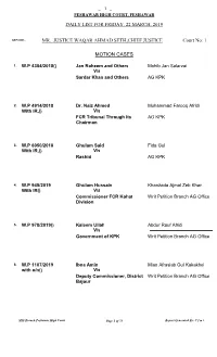Sb List for 22-03-2019(Friday)