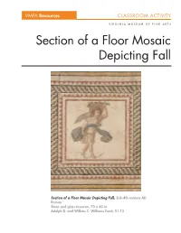 Section of a Floor Mosaic Depicting Fall