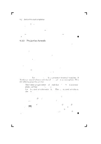 9.2.2 Projection Formula Deﬁnition 2.8