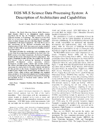 EOS MLS Science Data Processing System for IEEE TGRS Special Issue on Aura 1