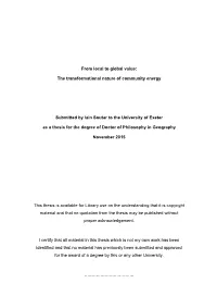 From Local to Global Value