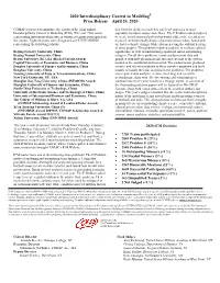 ICM Problem F Contest Results
