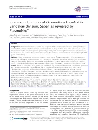 Increased Detection of Plasmodium Knowlesi in Sandakan Division