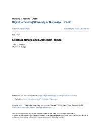 Nebraska Naturalism in Jamesian Frames