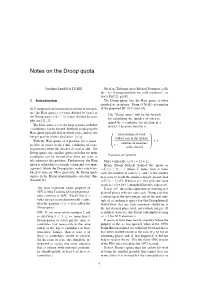 Notes on the Droop Quota