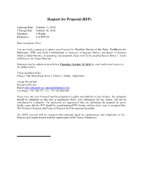 Request for Proposal (RFP)