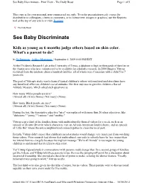 See Baby Discriminate - Print View - the Daily Beast Page 1 of 9