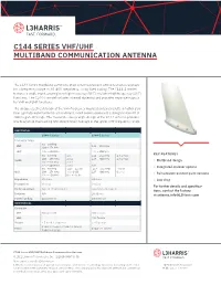 L3harris C144 Series UHF/VHF Multiband Communication Antenna