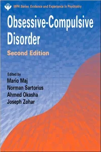 Obsessive-Compulsive Disorder, Second Edition (WPA Series In