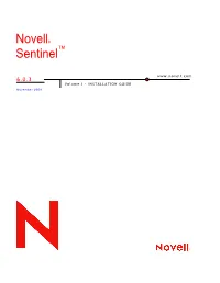 Sentinel Install Guide