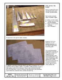 STOL CH 701 / 750 Rudder Assembly Manual