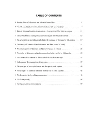 Table of Contents