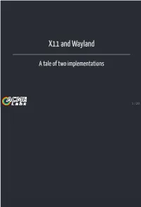 X11 and Wayland