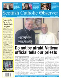 Do Not Be Afraid, Vatican Official Tells Our Priests