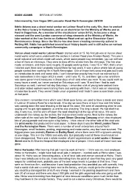 Eddie Adams Transcript