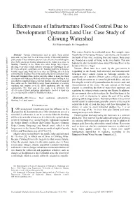 Effectiveness of Infrastructure Flood Control Due to Development Upstream Land Use: Case Study of Ciliwung Watershed Siti Murniningsih, Evi Anggraheni