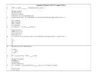 Inorganic Chemistry SEM VI Sample MCQ’S 1 VBT Can Explain ______Of Transition Metal Complexes