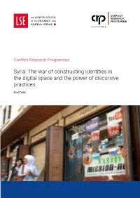 Syria: the War of Constructing Identities in the Digital Space and the Power of Discursive Practices
