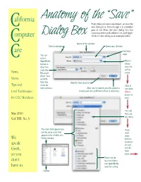 Anatomy of the “Save” Every Time You Save a Document, You Use the C Save Dialog Box