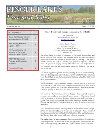 Finger Lakes Vineyard Notes Newsletter #4 June 27, 2008