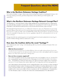 Frequent Questions About the NDHC