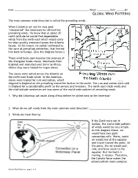 Global Wind Patterns