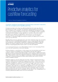 Predictive Analytics for Cashflow Forecasting