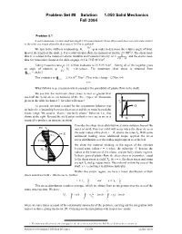 Problem Set #8 Solution 1.050 Solid Mechanics Fall 2004