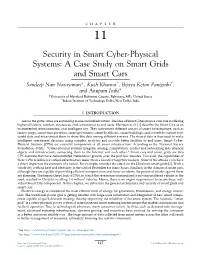 Security in Smart Cyber-Physical Systems