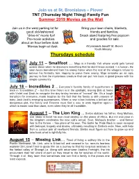 Thursdays Schedule