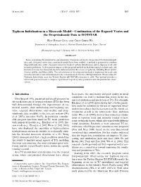 Typhoon Initialization in a Mesoscale Model—Combination of the Bogused Vortex and the Dropwindsonde Data in DOTSTAR