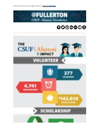 CSUF Alumni Association Newsletter