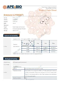 Erteberel (LY500307) Product Data Sheet