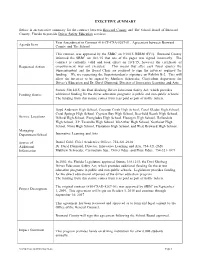 EXECUTIVE SUMMARY Below Is an Executive Summary for the Contract