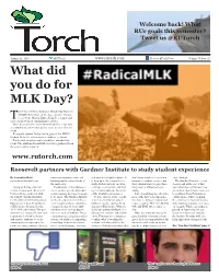 What Did You Do for MLK Day?