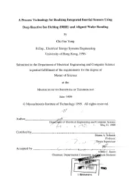 A Process Technology for Realizing Integrated Inertial Sensors Using