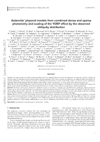 Asteroids' Physical Models from Combined Dense and Sparse